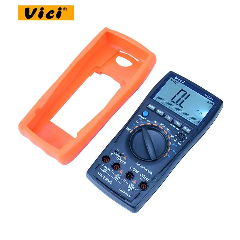 Vici VC99 multimetro digitale a gamma automatica ture RMS DC/AC 20A 1000V resistenza misuratore di capacità coppia termica termometro tester