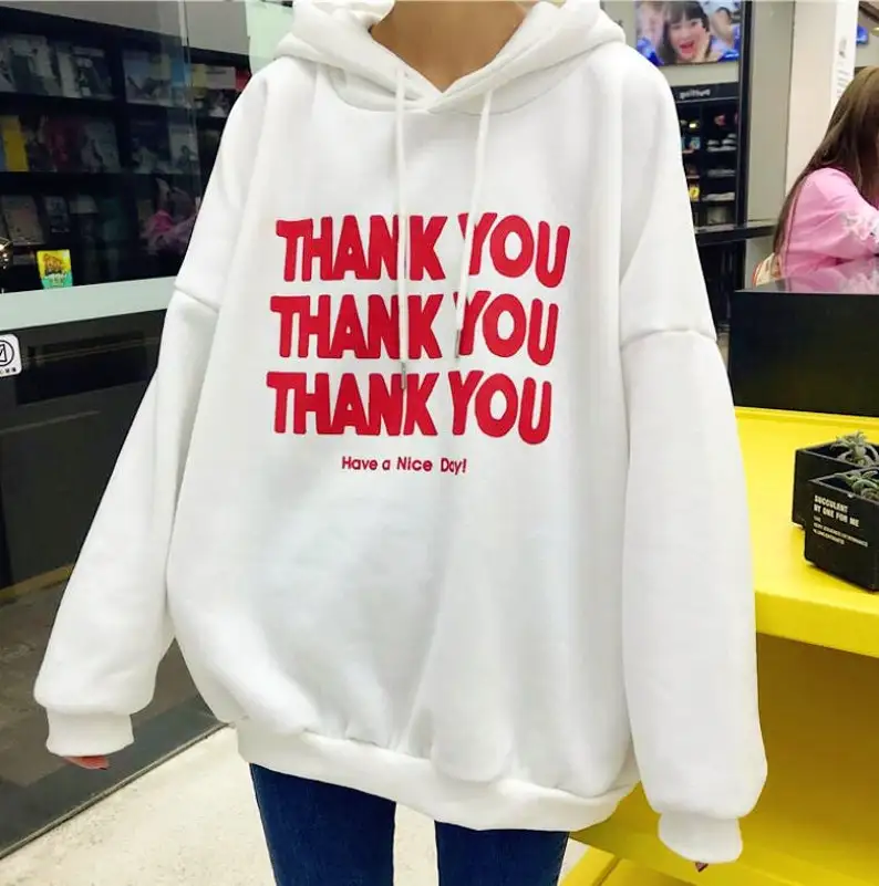 

Sugarbaby Thank You Have a Nice Day Funny Graphic Hoody Unisex Aesthetic Sweater Spring Autumn Casual Outfits Drop Ship