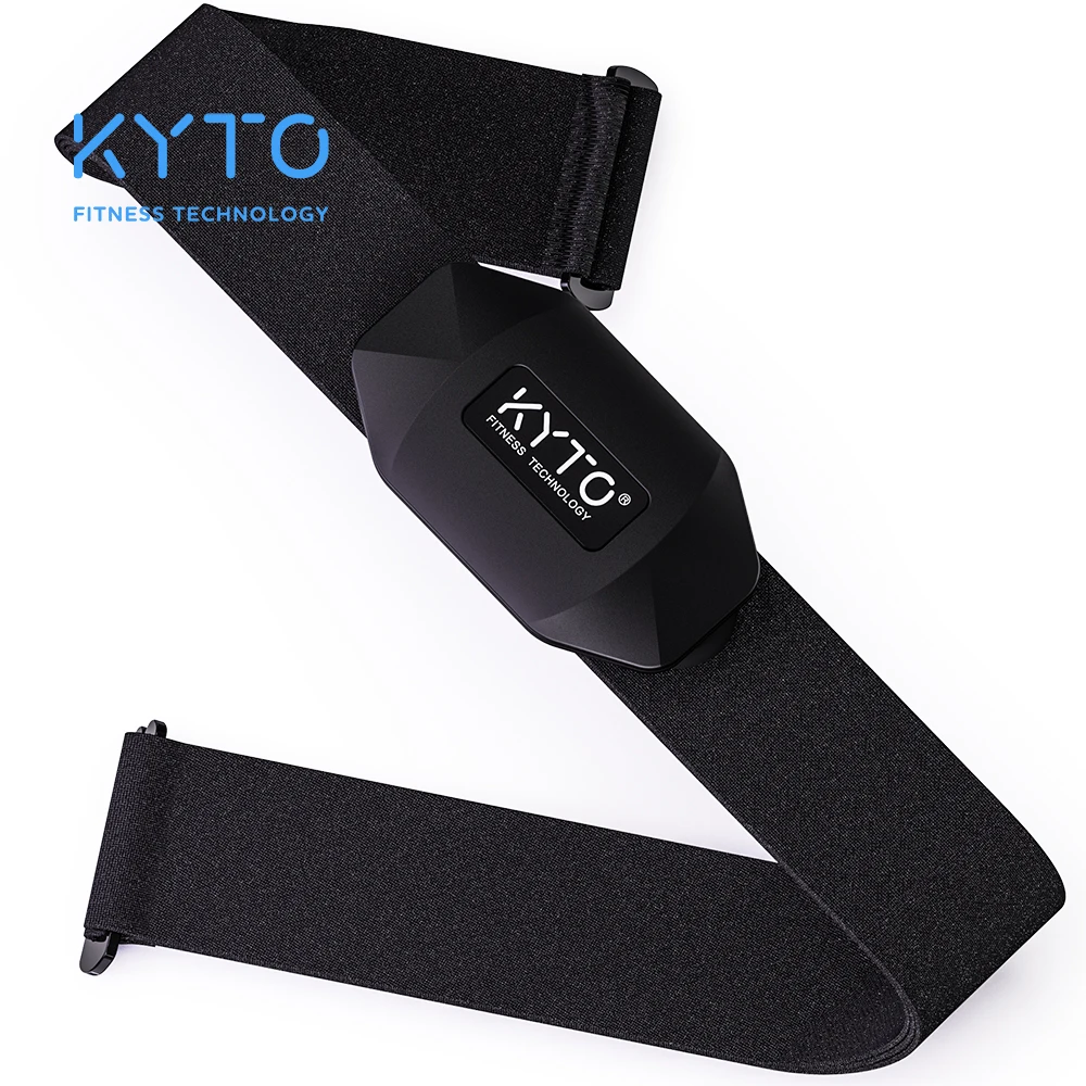 KYTO Heart Rate Monitor Chest Strap Bluetooth 4.0 ANT Fitness Sensor Compatible Belt Wahoo Polar Garmin Connected Outdoor Band