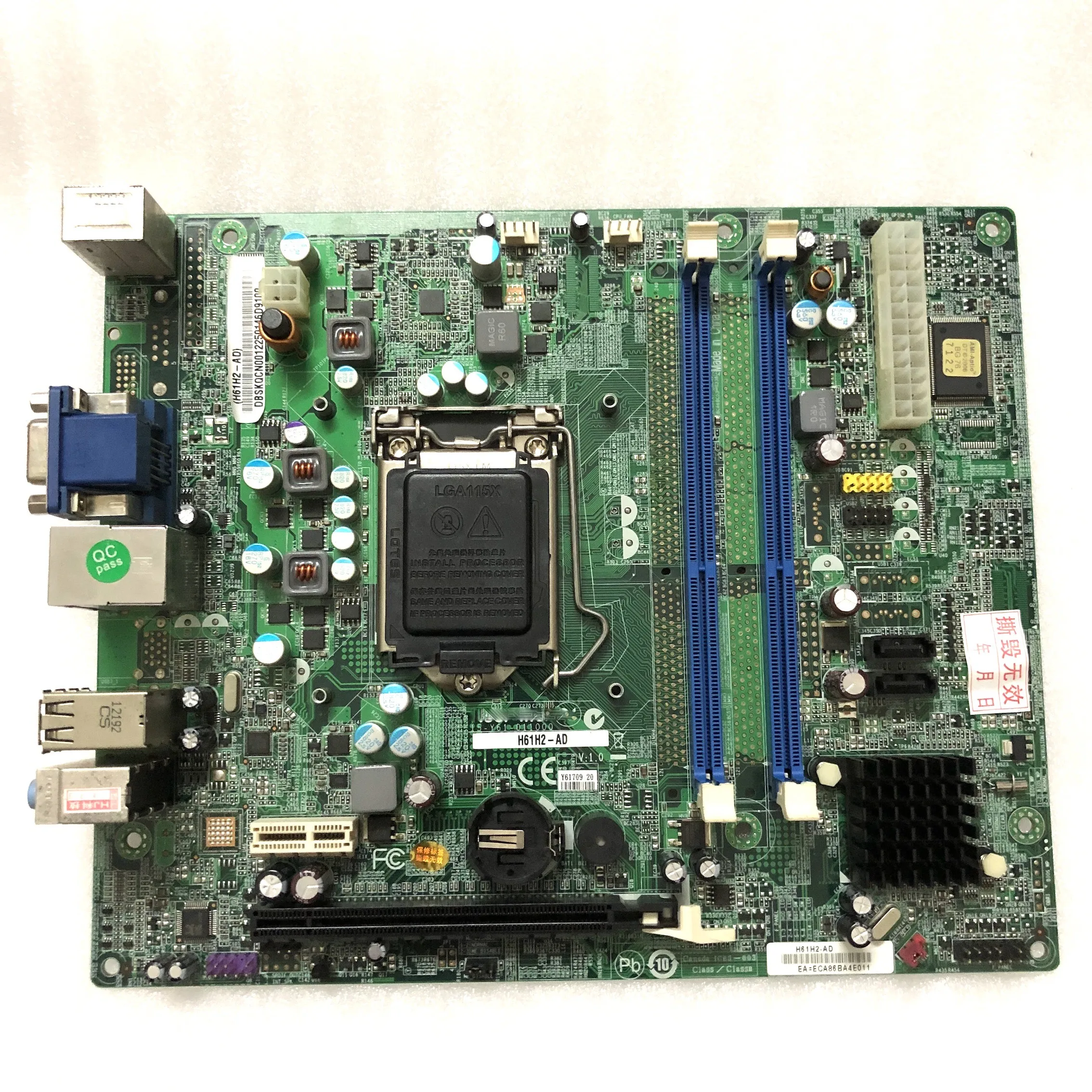 

for acer SX2855 1600X B430 XC600 Motherboard H61H2-AD Mainboard 100%tested fully work