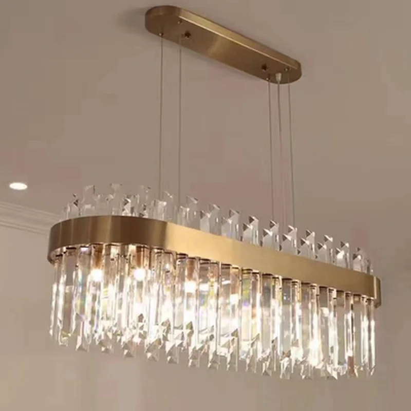 

new luxury chandelier crystal lamp modern kroonluchter AC110V 220V gold dinning room living room light fixtures