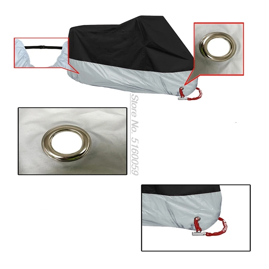 UV-Anti Motorcycle Covers for Honda Gl1800 Goldwing Versys 1000 Gold Wing 1800 Kawasaki Vn 800 Classic Ttr250 Yamaha