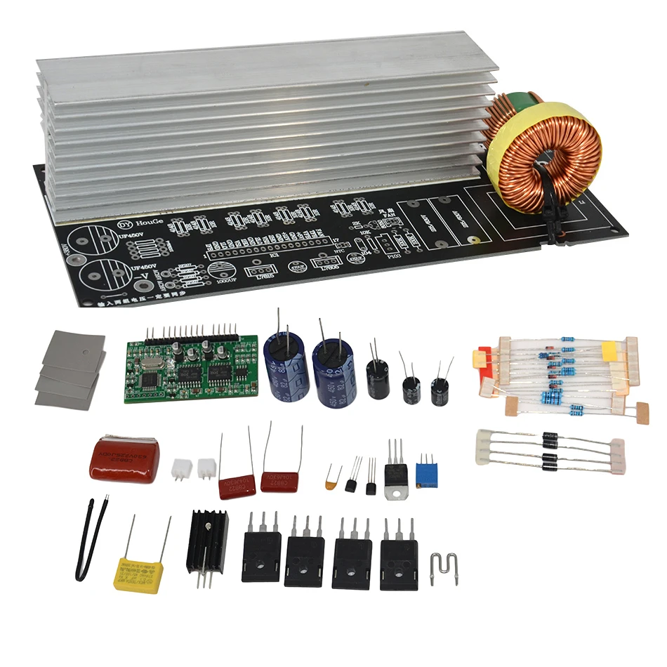 

1000W 2000W Pure Sine Wave Inverter Power Board DIY Modified Sine Wave Post Amplifier Back Stage Board with or without Heat Sink