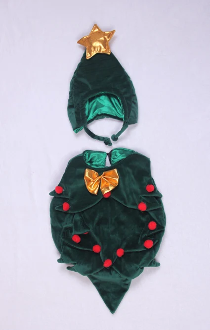 Vestiti del neonato albero di natale Cosplay vestiti della neonata pagliaccetti del ragazzo Costume dei bambini per le ragazze 0-6 mesi