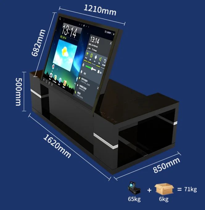 Mesa de centro multitoque para jogos de computador, com tela hd de led, 42, 47, 55 e 65 polegadas, tft, para pc, touch screen