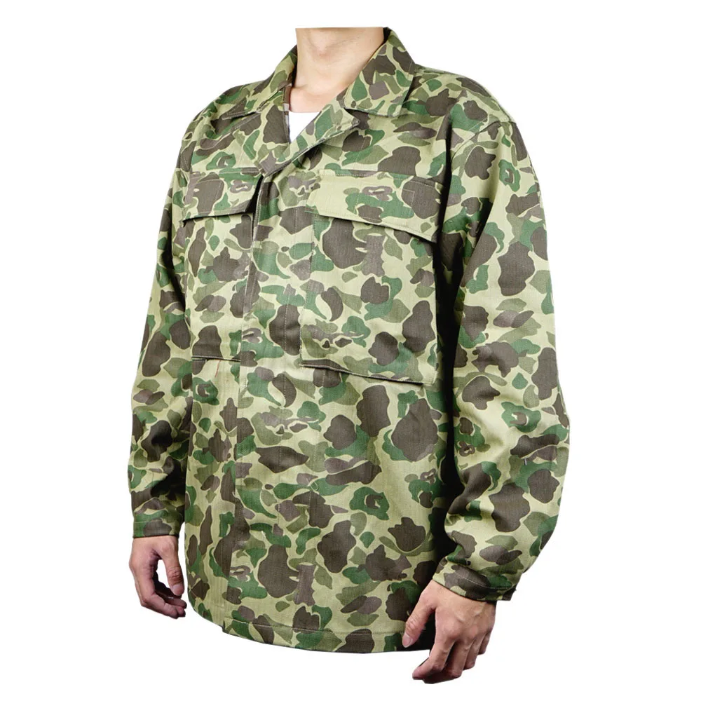 WWII WW2 US Army M42 101ST Air Force Paratrooper Reversible Camo Uniforms Coat Pacific Duck Camouflage Jacket