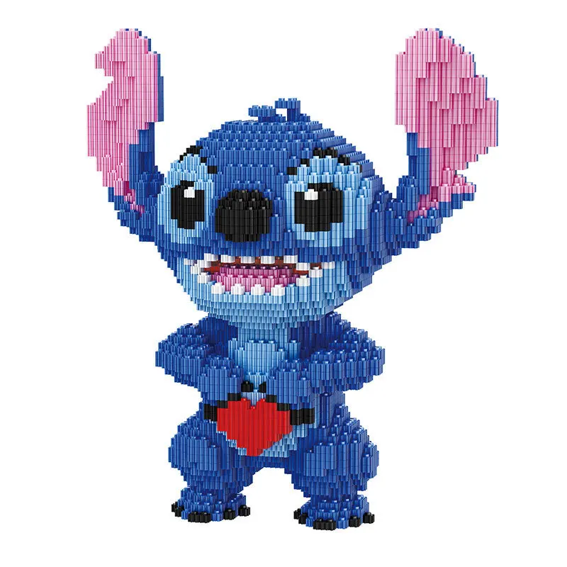 5217pcs+ Magic Blocks Heart Stitch Figure Model Mini Assembled Angel Connection Mirco Bricks Toys for Christmas