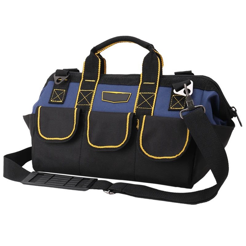 Multifunction Tool Bag Waterproof Tool Bag Adjustable Shoulder Belt Collapsible Wear-resistant Electrician Tool Kit Storage Bags