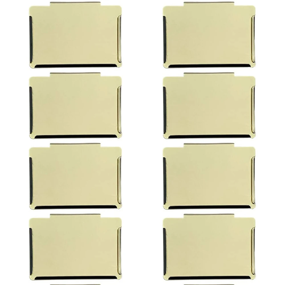 8PCS Basket Bin Clip Labels Reusable Metal Storage Removable Hanging Holder Organizer For Storage Kitchen Pantry Classification