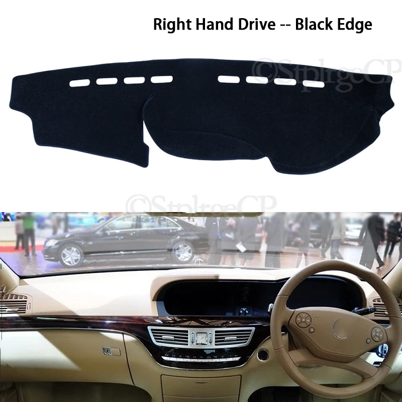 for Mercedes Benz S-Class W221 Anti-Slip Mat Dashboard Pad Sunshade Dashmat Carpet Accessories S-Klasse S300 S320 S400 S500 S600