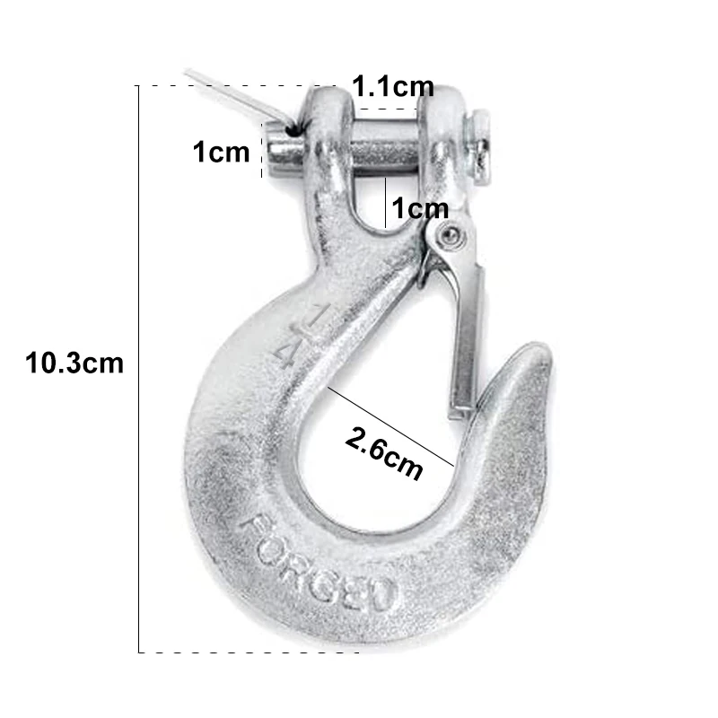 Câble de treuil, crochet de remorquage, pour ATV SUV UTV camion, accessoires tout-terrain, 7000lbs