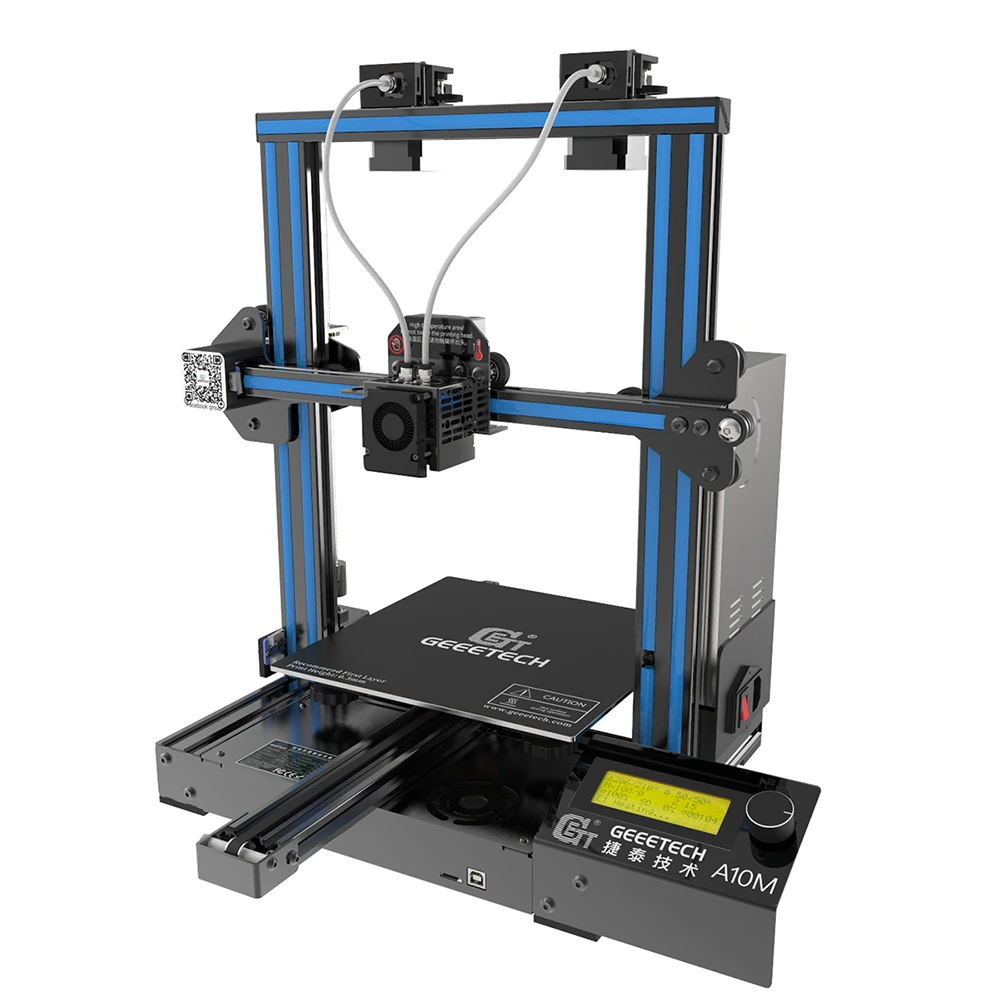 Imagem -04 - Impressora 3d Geeetech A10m Mistura-impressão a Cores Detector de Filamento e Função de Reinício de Ruptura Grande Tamanho de Impressão 220*220*260 mm Diy