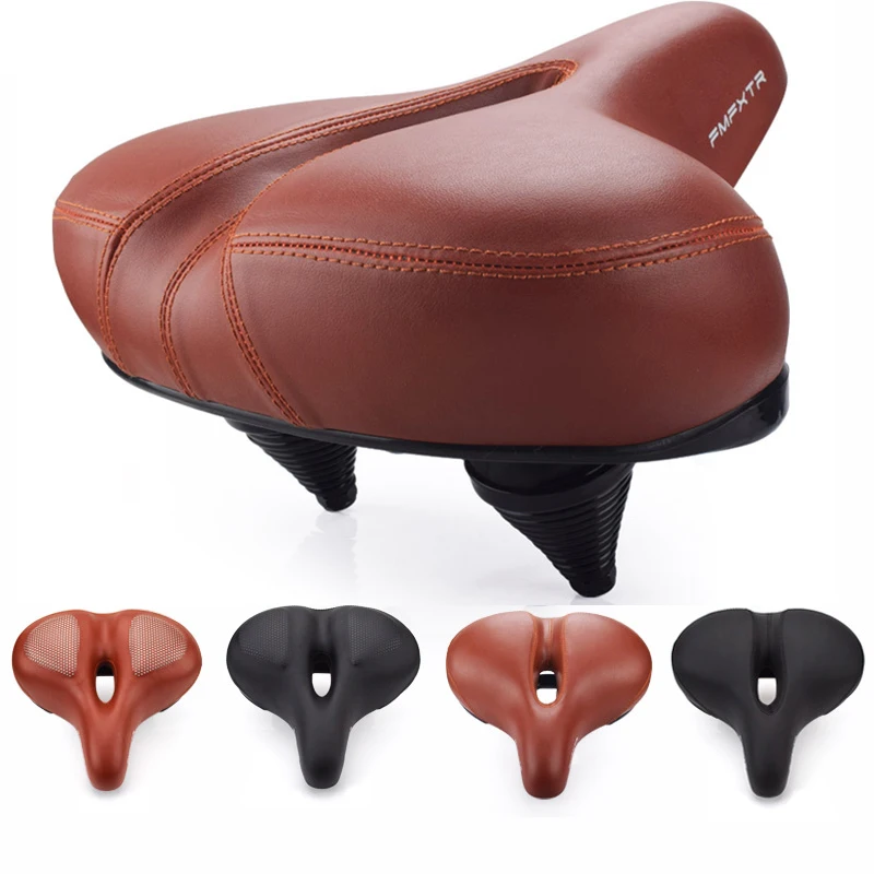 

Mountain bike seat cushion soft thick sponge comfortable saddle electric bicycle seat cushion spring shock-absorbing saddle