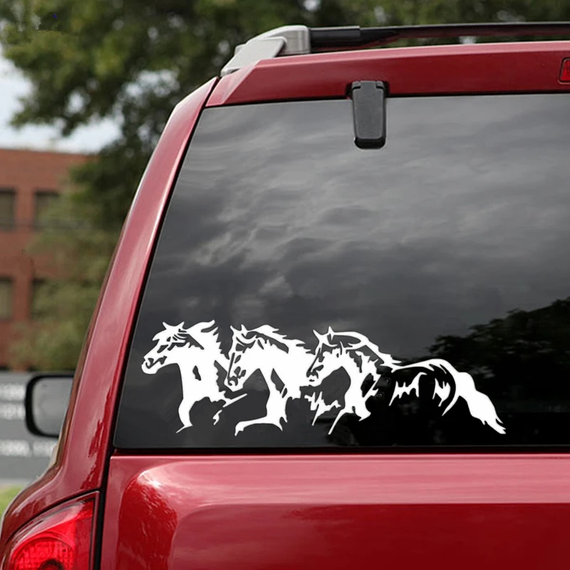 CK3386# Running Horses vinyl car sticker waterproof cool waterproof removable decal self-adhesive car auto stickers