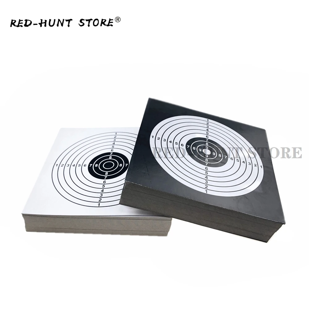 New 100pcs Target Papers 14x14 Tactical Vertical Square Target Airsoft Gun Slingshot Bullet for Hunting Shooting Accessories