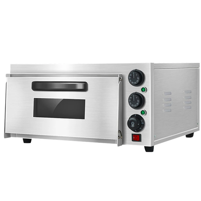 Stainless Steel Electric Oven Desktop Commercial 2000W Electronic Thermal Intelligent Pizza Bread Sweet Potato Baking Equipment