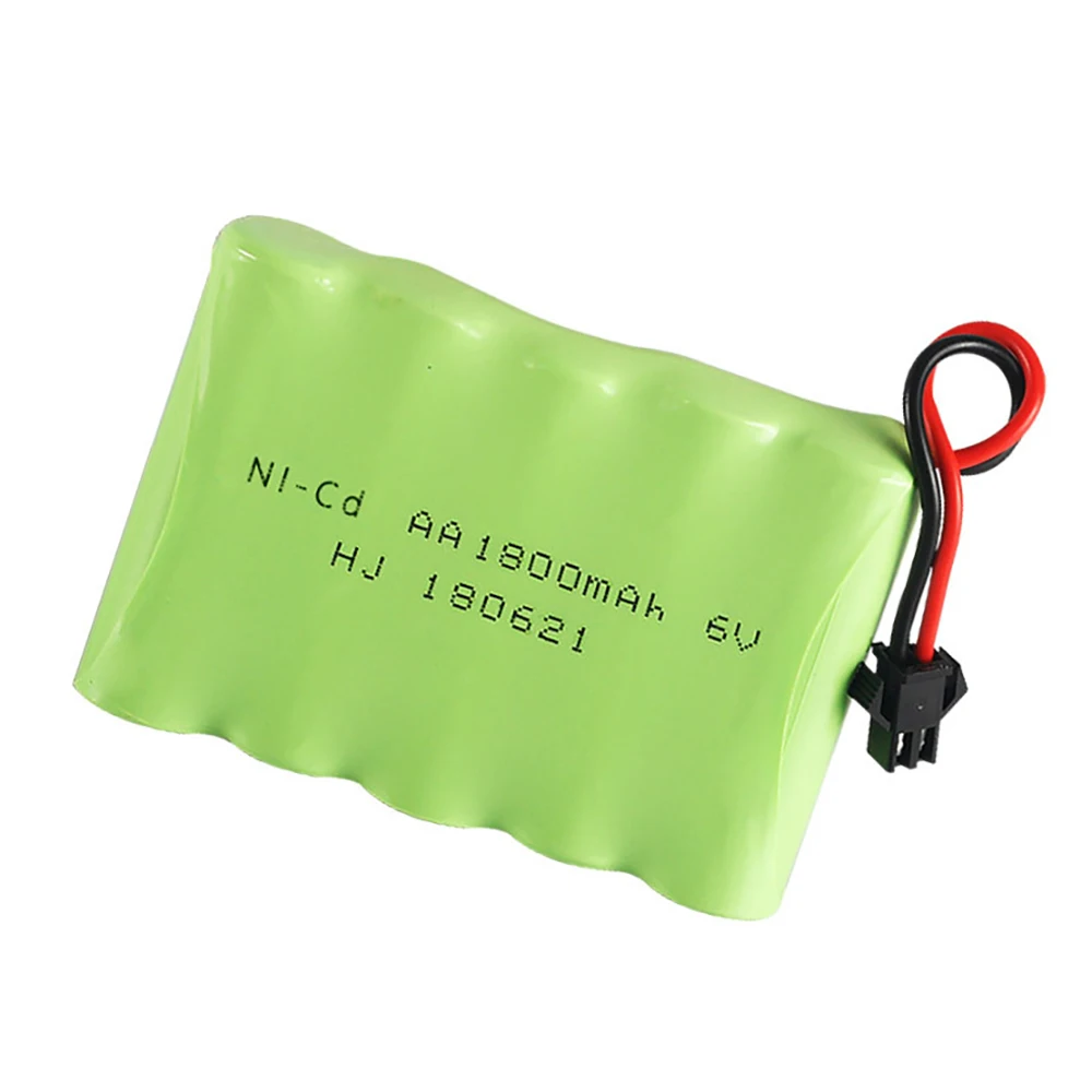 6V 1800Mah NI-CD AA Pin Dành Cho Cho Rc Đồ Chơi Xe Ô Tô Tàu Điều Khiển Xe Tăng Robot Thuyền Súng NI-CD Pin Sạc 6.0V SM Cắm