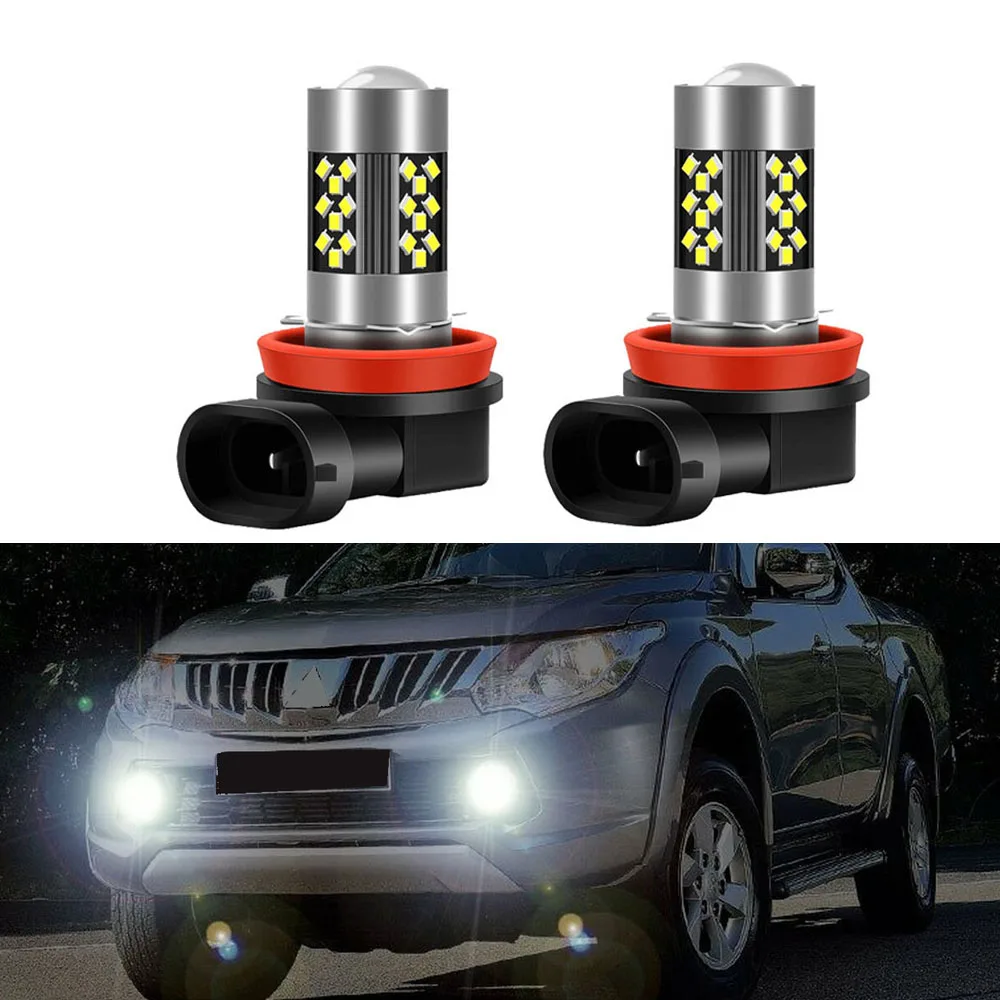 

2pcs Led Car Fog Lamp For MITSUBISHI L200 2015 2016 2017 2018 2019 2020 Front Fog Light Bulb Car Accessories Canbus