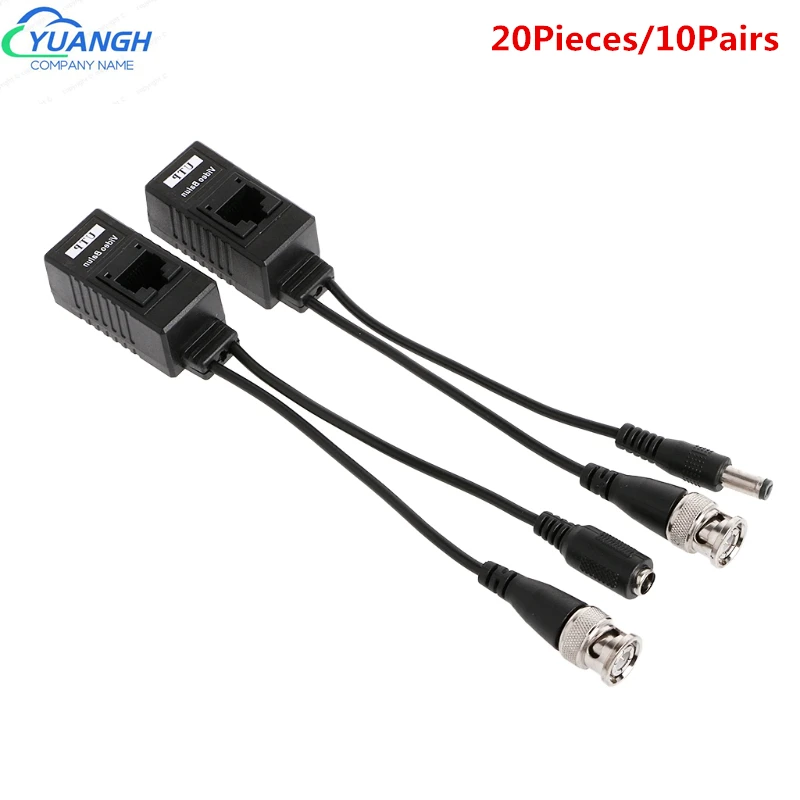 

8MP BNC To RJ45 Video Balun CCTV Twisted Pair Ethernet Connector For 4K AHD CVI TVI CVBS Camera