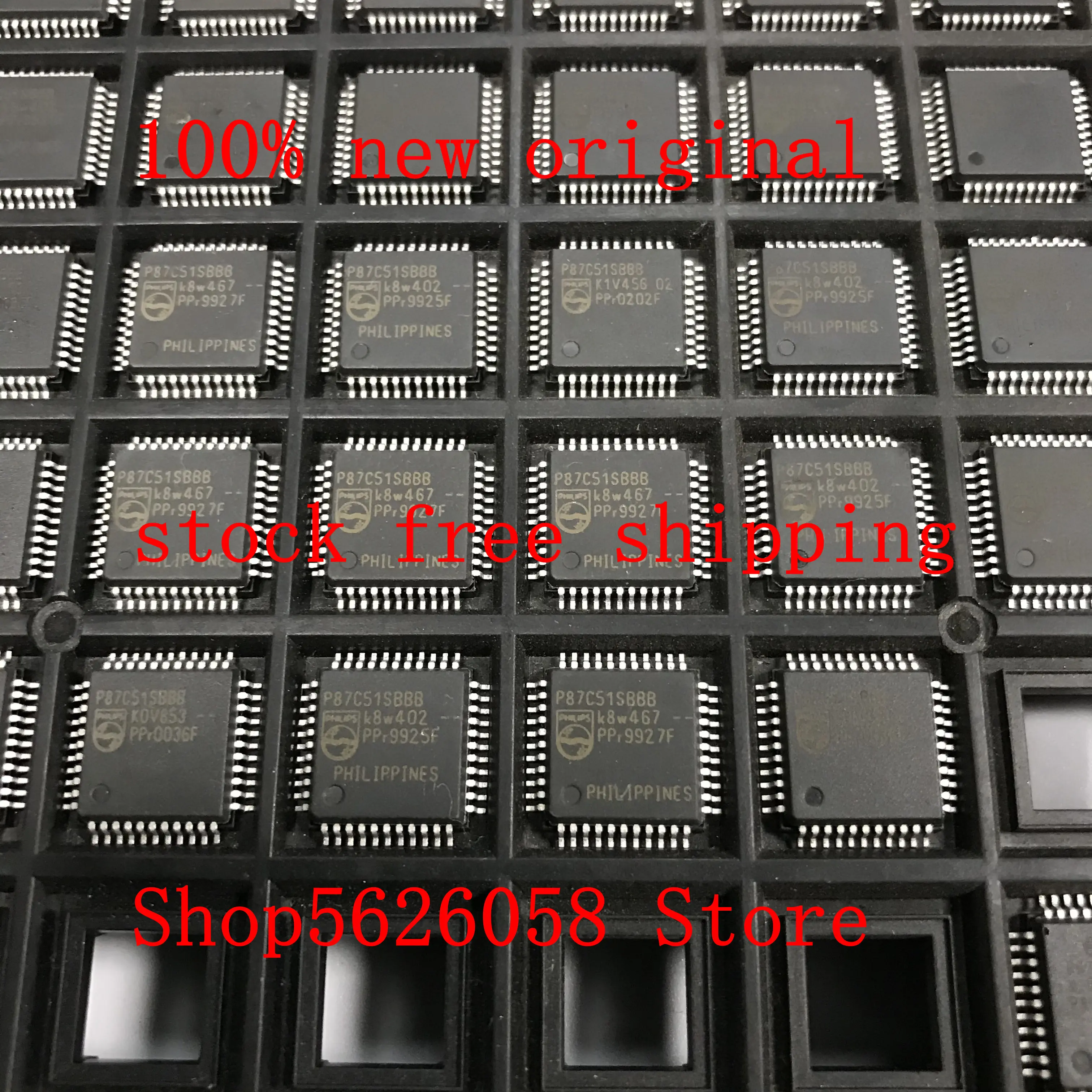 

10 шт./лот P87C51SBBB QFP 100% Новый оригинальный