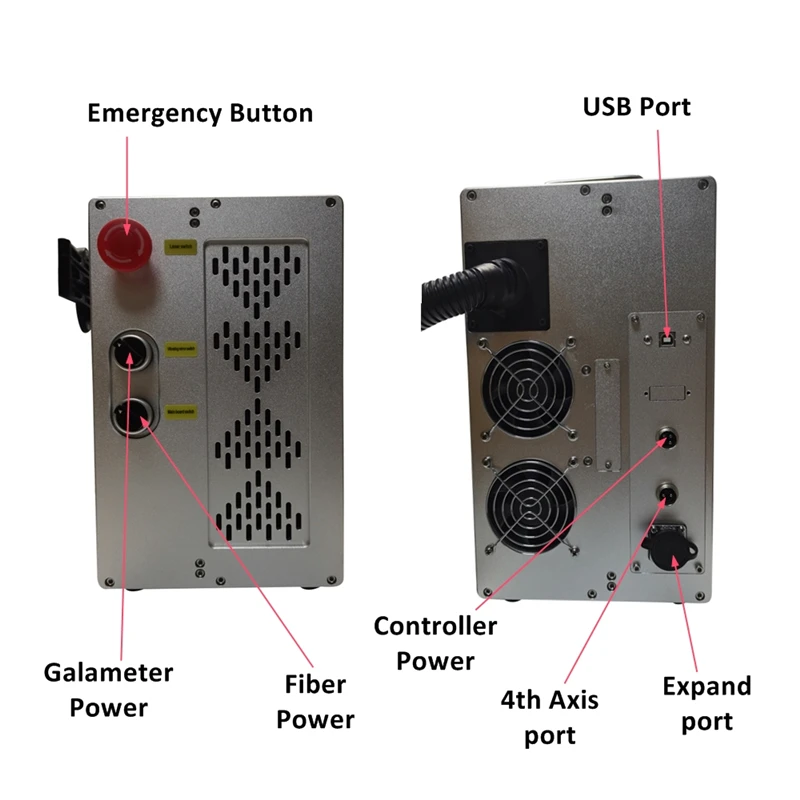 50W Raycus QB Fiber Laser Marking Machine 30w Laser Engraver Metal Cards Stainless Steel Gold Silver Engraving Machine