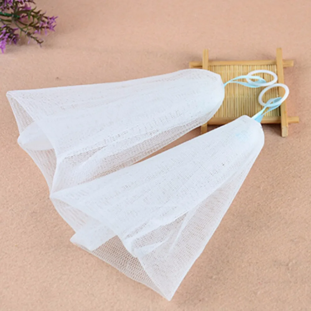 1PCS Making Bubbles Tool Bath Shower Soap Blister Mesh Bubble Net Foaming Net Double-Layer Soap Net Easy to Make Foam Wash Face