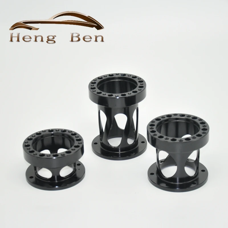 

New Hollow out modelling Universal Steering Wheel Hub Spacer 51mm 76mm 101mm Boss Kit Adapter Spacer Black