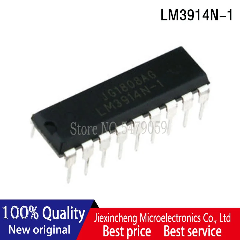 10PCS LM3914 LM3914N-1 LM3914N  DIP18 LED DISPLAY DRIVER 18Pin New original