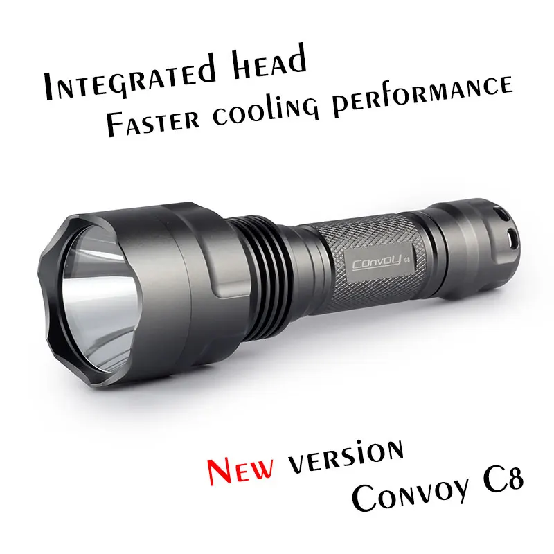 Convoy C8 Flashlight with Cree XML2 Lanterna LED 18650 High Powerful Torch Flash Light Camping Hiking Linterna Work Latarka