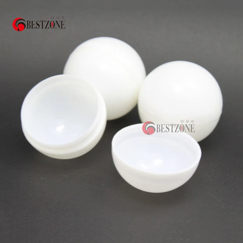 100pcs/ lot Diameter 38mm All White Color Plastic Vending Toy Capsule Empty Surprise Ball Container Kids For Vending Machine