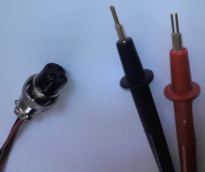 Testeur de résistance interne de batterie, accessoires de testeur de tension et de courant: ligne de test à quatre fils, sondes à ressort, fils de test