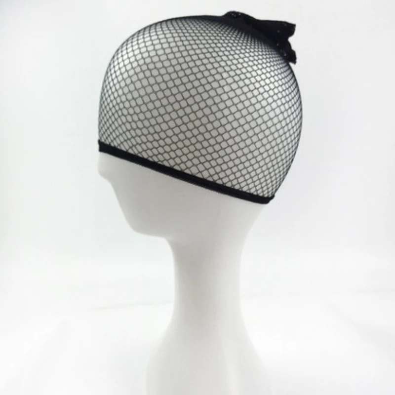 Großhandel Schwarz Snood Nylon Haarnetz Materialien Für Perücken Machen Streching Gummibänder Mesh Cap Für Frauen Perücke Liner Zubehör – Detail 5