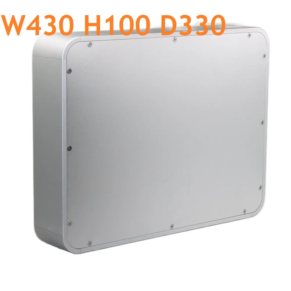 430X100X330mm Preamp DAC Decoder Enclosure Round Aluminum Chassis Power Amplifier Headphone Housing Shell Hifi Amp Case PSU Box