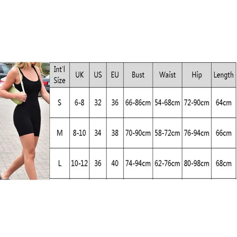 Short Romper Sling Sport Jumpsuit Leotard Sleeveless Women Stretch Tight Gym suit Yoga Shorts Fitness Workout Running Bodysuit