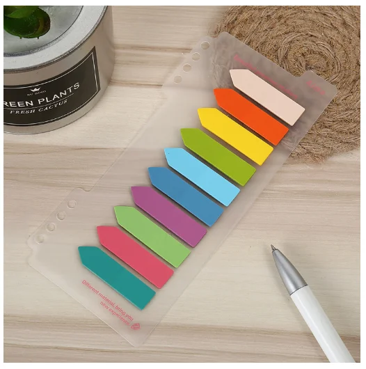 1PC Total 6 Designs Color Sticky Memo Note Gradient Sheet Stickers Office students Memo Pads(ss-326)