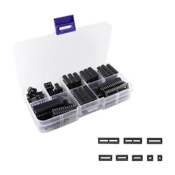 66 unids/lote con caja DIP IC adaptador de enchufes tipo soldadura Kit de enchufe 6 8 14 16 18 20 24 28 pines DIP-6 DIP-8 DIP-14 conector IC