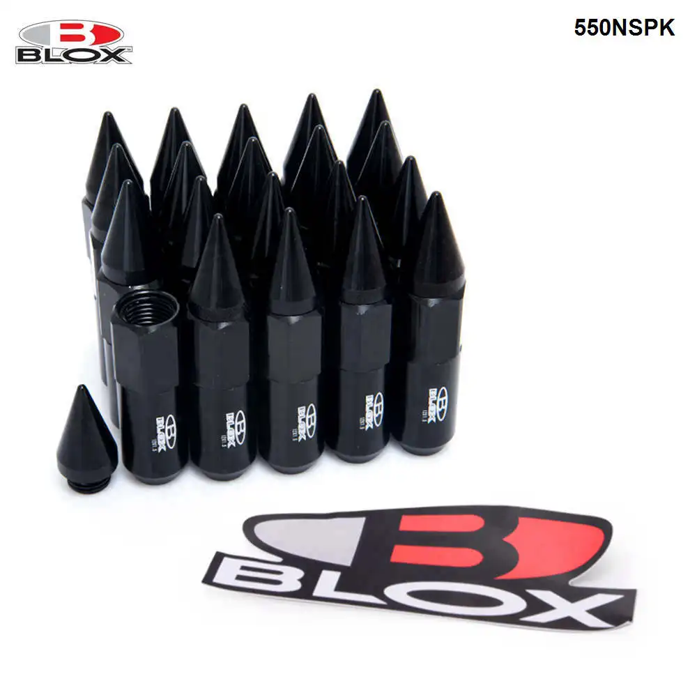 20PCS Blox M12X1.5/M12X1.25 High Quality Aluminium Extended Tuner Wheels Rims Lug Nuts With Spike HU-550NSPK