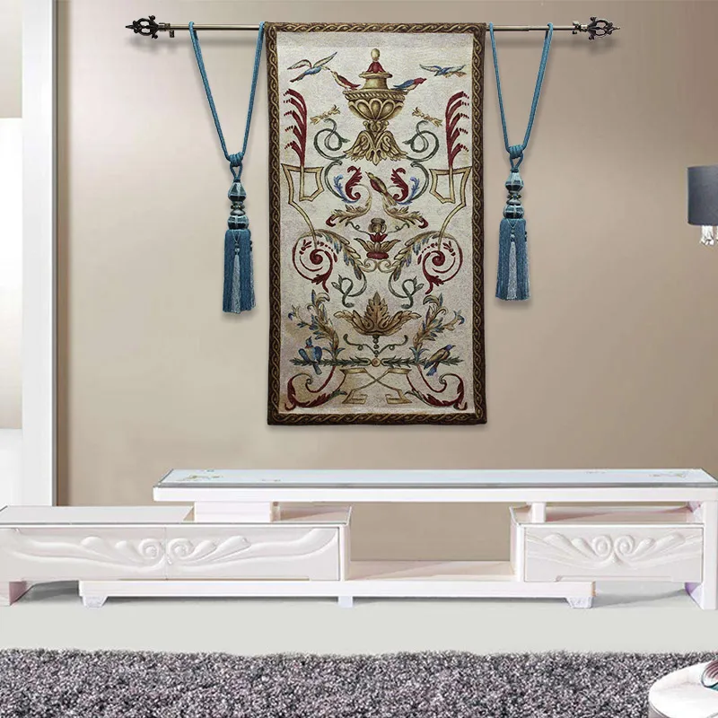 Home Decoration Cotton Wall Tapestry Fashion Gift  Vase Of Flowers 125*66CM