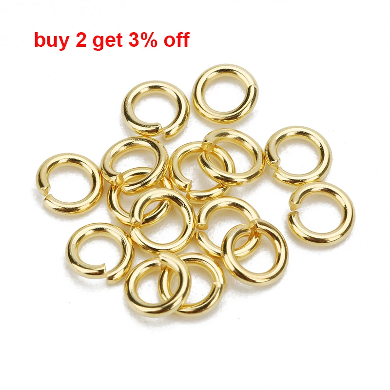 1Box 3-10mm Mixed Stainless Steel Open Jump Rings Split Rings Connectors For Diy Jewelry Making DIY Necklace Crafts Accessories image 2