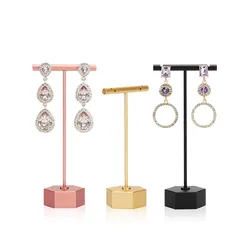 Metal Luxuly Earing Holder Women Ring Display Stand Ear Stud Organizer Mall Earring Display Rack Jewelry Shelf