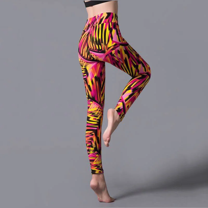 INDJXND 여름 스타일 Legging 탄성 높은 허리 Legging 패션 피트 니스 Legging 바지를 밀어 의류 여성 폴리 에스터 바닥