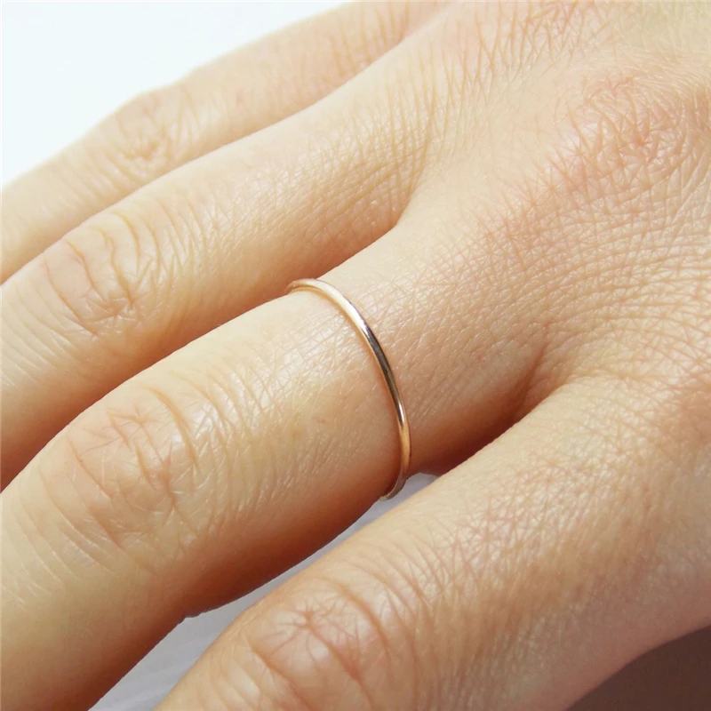 14K Gold gefüllter Stapelring Boho Goldschmuck Minimalistischer Knuckle Ring Anillos Mujer Gold Accessoires Böhmische Ringe für Frauen – Detail 21