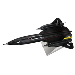 USA SR-71A Blackbird Reconnaissance Plane - 1:144 Metal Die-cast Airplane, Includes Alloy Stand, Teens Adults Collectibles