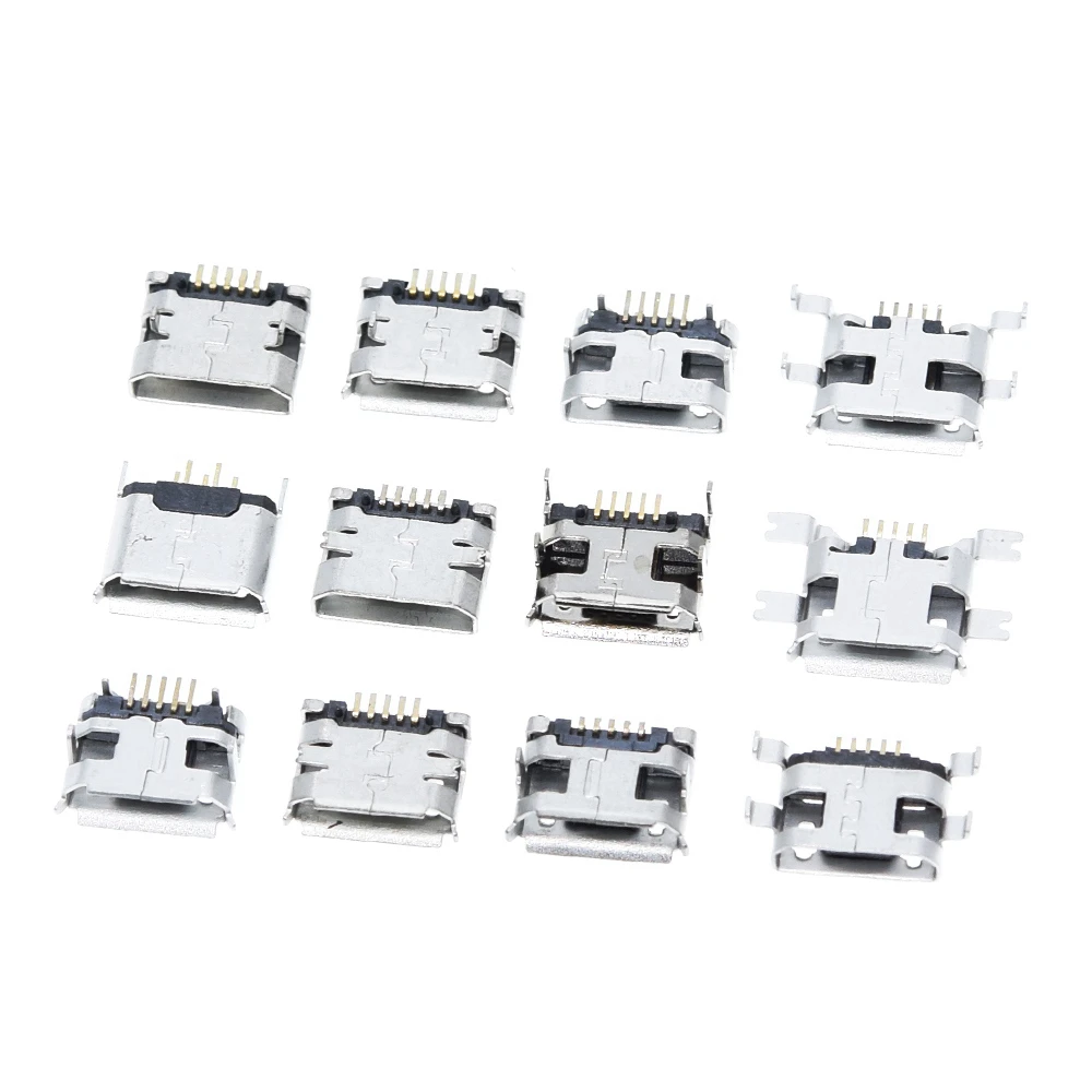TZT 12 Modelle 5-Pin Micro-USB-Stecker Buchse weiblich TZT für MP3/4/5 Huawei Lenovo ZTE Mobiltelefone – Detail 3