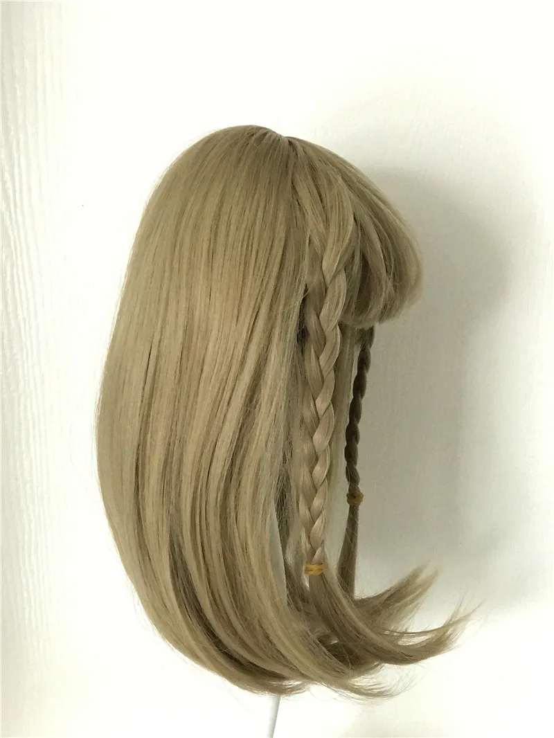 Latest Golden Sticked Hair Wig for 22inch Reborn Doll Long Strainght hair for 48-55cm Silicone Reborn Baby Dolls Hair Wig