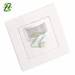 PIR Motion Sensor Switch AC 110V-240V Recessed Infrared Smart Human Body Sensor Wall Switch Adjustable Time