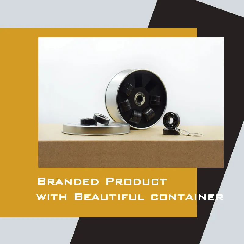 New arrival High quality professional inline speed skating bearing Si3N4 black ceramic 608RS track marathon race bearings