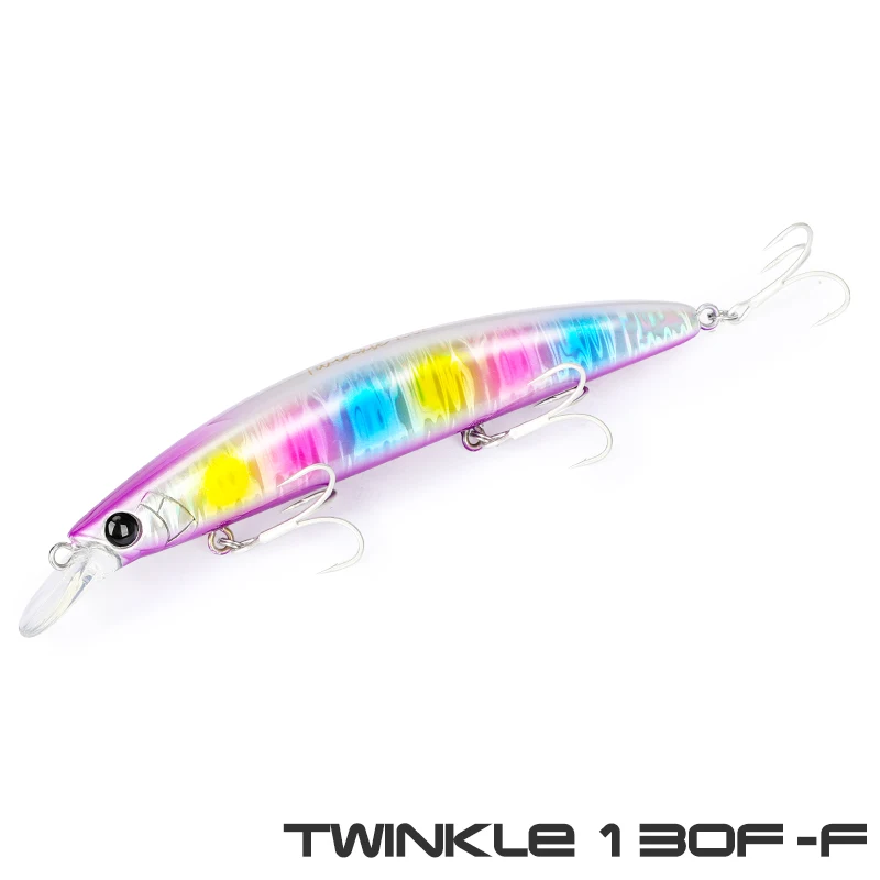 TSURINOYA 130F Lange Casting Drijvende Minnow TWINKLE 130mm 23g Bot Zeebaars Zoutwater Offshore Kunstmatige Harde Aas Jerkbait