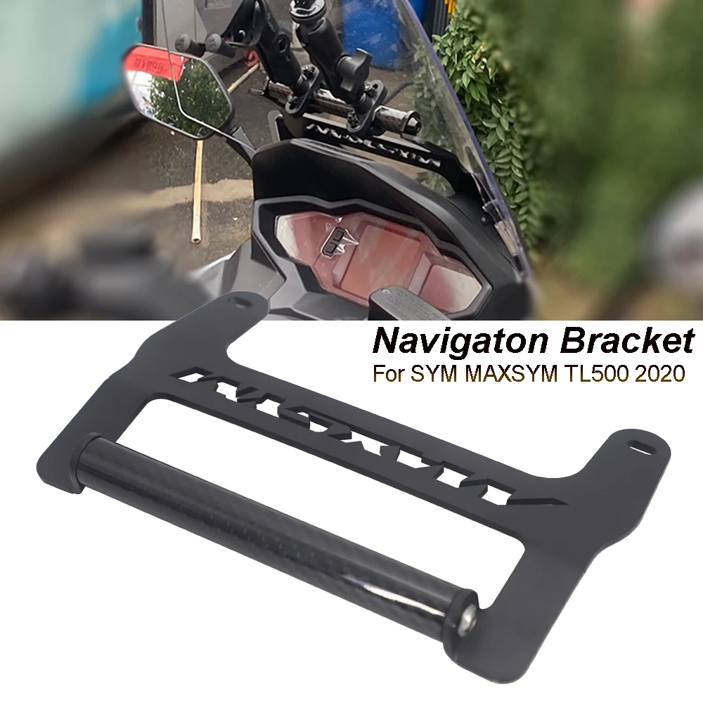 

NEW Motorcycle Front Phone Stand Holder Smartphone Phone GPS Navigaton Plate Bracket For SYM MAXSYM TL 500 TL500 2020