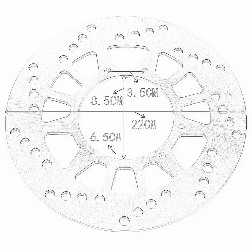 Rear Brake Discs Rotors For Yamaha XT600 XT600E XT600Z XTZ660 XT400E Artesia XT500 XT500E Tenere XT 500 2KF-25831-50-00 Parts